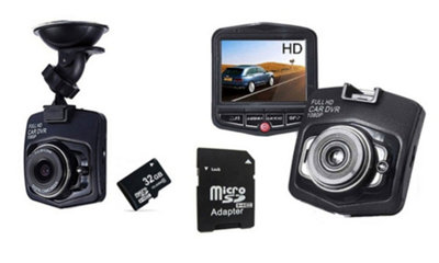 Full HD 1080P Car DVR Dash Accident Camera with Night Version A7 Black +32G SD Card