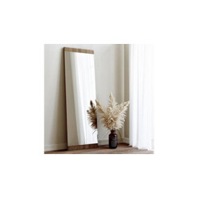Full Length Decorative Basic Mirror 40X120 cm - Walnut