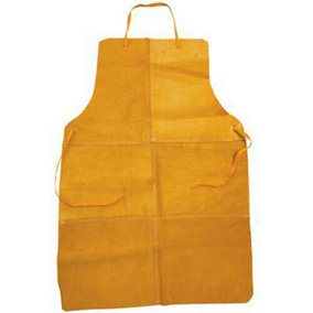 Full Length Welders Apron Reinforced Eyelets & Ties Safety Cover Protection