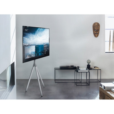 Full Metal Tripod TV Stand for Screen Size 32-65 inch - Arctic White WM7462