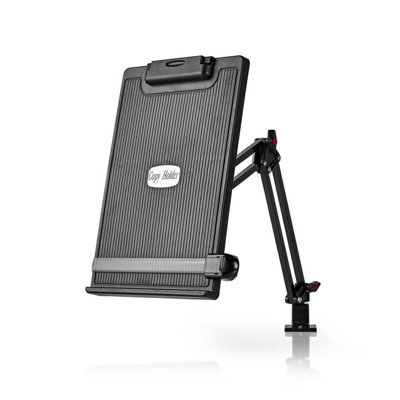 Full Motion Ergonomic Adjustable Desk Mount Copy Holder with Line Guide, Document Holder with Adjustable Arm and Clip