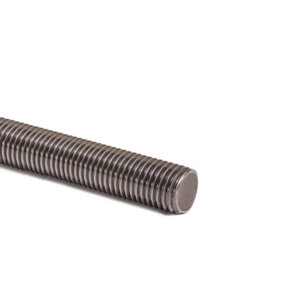Fully Threaded Rod Zinc Plated Studding Bar Grade 4.8 - 1m Length - Diameter 10mm - Pack of 1