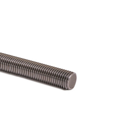 Fully Threaded Rod Zinc Plated Studding Bar Grade 4.8 - 1m Length - Diameter 8mm - Pack of 10