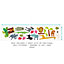 Fun Animals Wall Sticker Pack Children's Bedroom Nursery Playroom Décor Self-Adhesive Removable