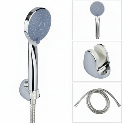 Function Chrome Shower Head Set with Hose