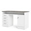 Function Plus Desk shelf 4 drawer 1 door 126 cm