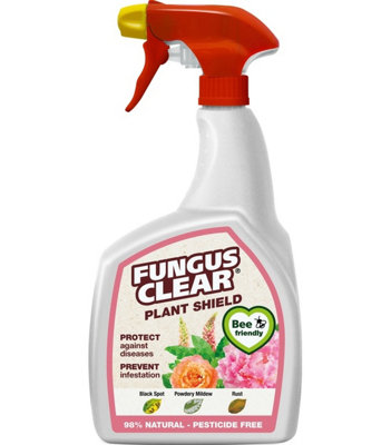 Fungus Clear Plant Shield Spray Pesticide Free Black Spot Mildew Control 800ml