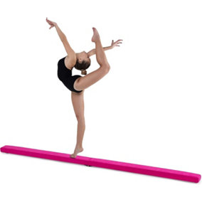 Funiture 7ft Folding Gymnastics Balance Beam - Verona Cerise