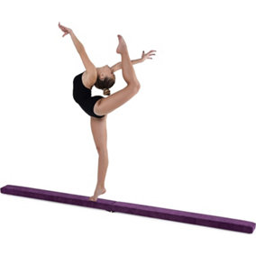 Funiture 7ft Folding Gymnastics Balance Beam - Verona Purple
