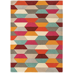 Funk Honeycomb Rugs Bright Rug 200x300cm for the Living Room