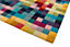 Funk Multi Colour Boxes Rug Rug 70x200 Runnercm for the Living Room