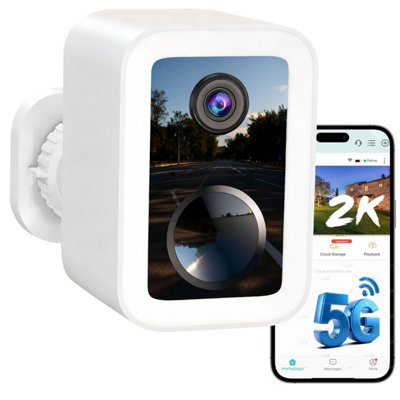 Funstorm 2 K Wireless Security Camera Outdoor, 5 GHz / 2.4 GHz Dual ...