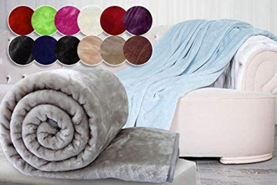 Fur Throw Blanket Soft Warm Winter Luxury Cosy Bed Cover
