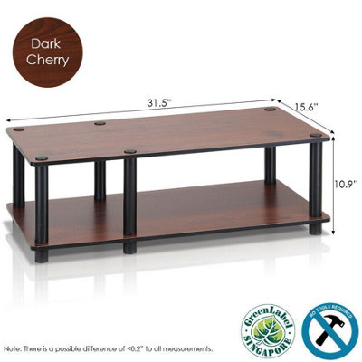 Dark cherry store tv stand