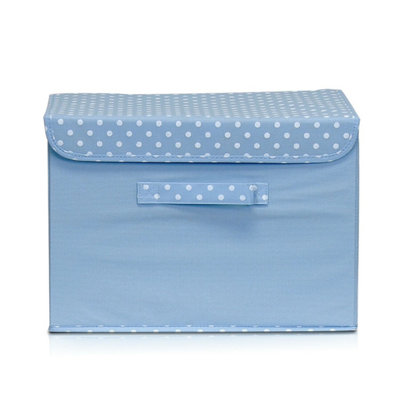 Furinno Aalto Non-Woven Fabric Soft Storage Organizer with Lid, Blue