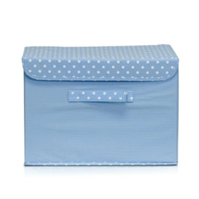 Furinno Aalto Non-Woven Fabric Soft Storage Organizer with Lid, Blue