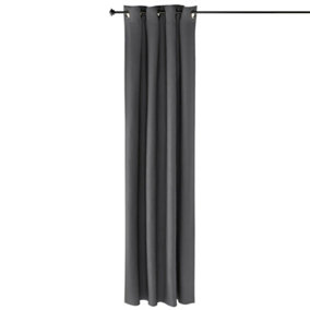 Furinno Collins Blackout Curtain 52x95 in. 1 Panel, Dark Grey