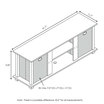 Furinno econ store entertainment center