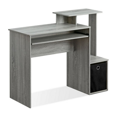 Furinno Econ Thuiskantoor Onder Bureau CPU/Printerhouder met Wielen, Espresso