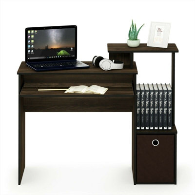 Furinno Econ Multipurpose Home Office Computer Writing Desk w Bin