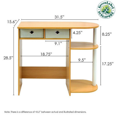 Furinno go deals green desk