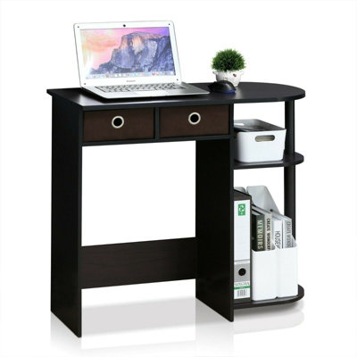 Furinno Go Green Home Laptop Notebook Computer Desk Table Dark