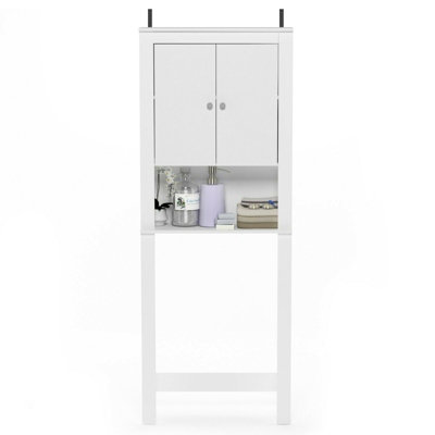 Furinno Indo Double Door Bath Cabinet, White