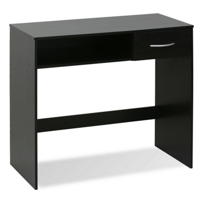 Furinno JAYA Scrivania Per Computer Dal Design Semplice - Rovere Bianco Con Tubi In Acciaio Inox, Con Ripiano Per Monitor