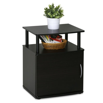 Furinno 2 15114bkw end table 2025 black wood