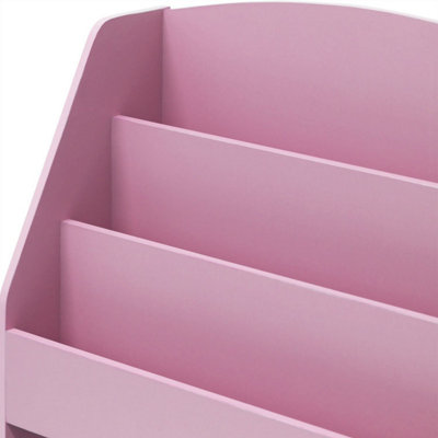 Furinno KidKanac Magazine/Bookshelf with Toy Storage, Pink