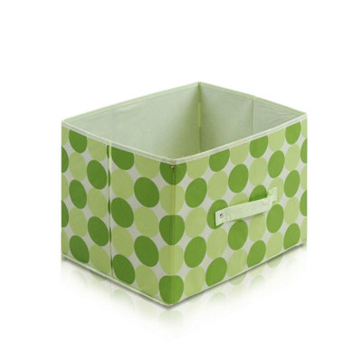 Furinno Laci Dot Design Non-Woven Fabric Soft Storage Organizer, Green