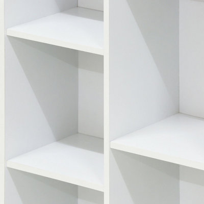Furinno Reed 7-Cube Reversible Open Shelf, White