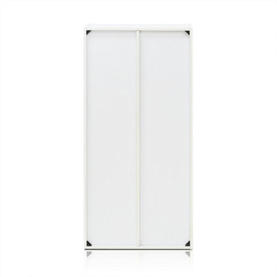 Furinno Reed 7-Cube Reversible Open Shelf, White