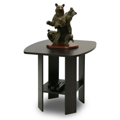Furinno Simple Design End/SideTable, Espresso