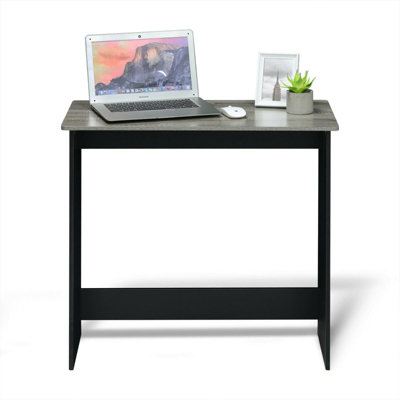 Furinno Simplistic Study Table, French Oak Grey/Black