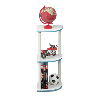 Furinno Turn-N-Tube 3-Tier Reversible Corner Display Rack Multipurpose ...