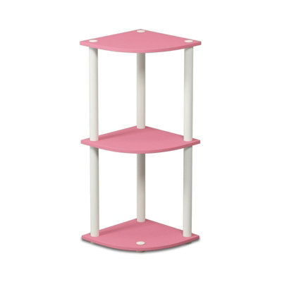 Furinno Turn-N-Tube 3-Tier Reversible Corner Display Rack Multipurpose ...