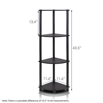 Espresso shelving deals unit