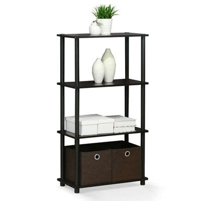Furinno Turn-S-Tube 4 Tier Multi-Purpose Square Tube Shelf