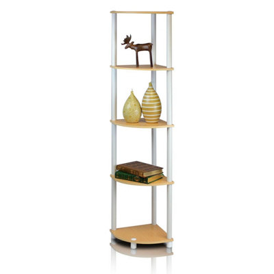 Furinno Turn-N-Tube 5 Tier Corner Display Rack Multipurpose Shelving ...