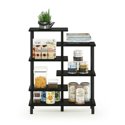 Furinno Turn-N-Tube 6-Tier Accent Display Rack, Espresso/Black | DIY at B&Q