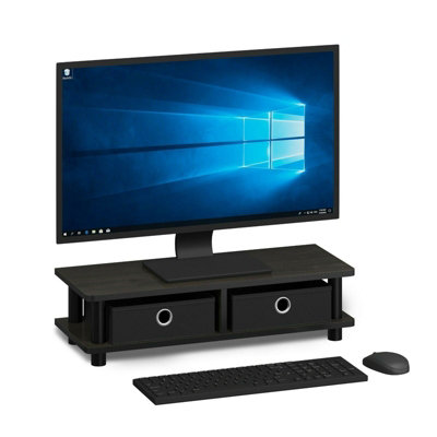 Furinno TurnNTube Monitor Stand, Espresso/Black DIY at B&Q