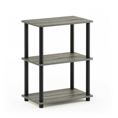 Table D'appoint Design Chêne Table D'appoint Furinno Andrey Avec Tiroir - Chêne Français/noir 39x45x39cm Table Basse Tiroir Tissu