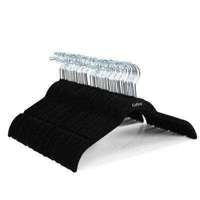 Furinno Velvet Dress/Shirt Hanger Hanging hook, Pack of 50