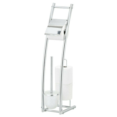 Furinno Wayar Toilet Brush with Paper Holder Stand - 3