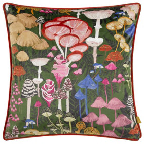 furn. Amanita Mushroom Abstract Velvet Cushion Cover