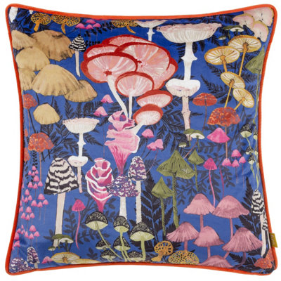 furn. Amanita Mushroom Abstract Velvet Feather Filled Cushion