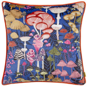 furn. Amanita Mushroom Abstract Velvet Polyester Filled Cushion