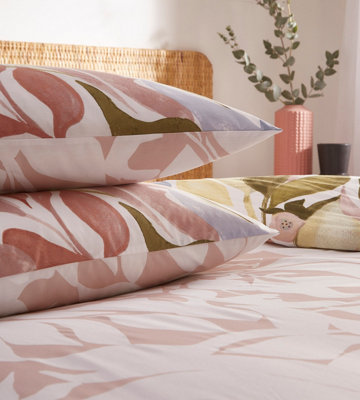 furn. Amarosa Abstract Floral Reversible Duvet Cover Set