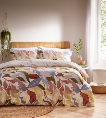 furn. Amarosa Abstract Floral Reversible Duvet Cover Set